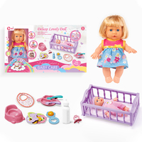 Poupées Reborn en Silicone de 9 Pouces avec 4 Sons, Ensemble d'Accessoires pour Poupées Bébé, Jouets d'Imitation pour Enfants Filles