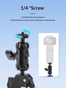 Support de caméra <span class=keywords><strong>d</strong></span>'action en alliage <span class=keywords><strong>d</strong></span>'aluminium SJCAM, support universel rotatif à 360°, résistant aux chocs et étanche pour vélos - Product Image 5