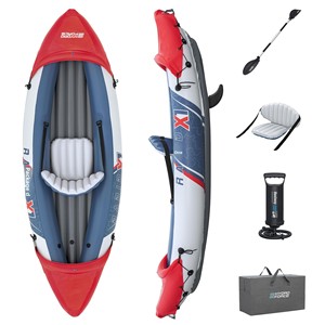 <span class=keywords><strong>Bestway</strong></span> 65132 Canot <span class=keywords><strong>gonflable</strong></span> en PVC respectueux de l'environnement pour 3 personnes avec pagaies et pompe à air 381x100cm - Product Image 5