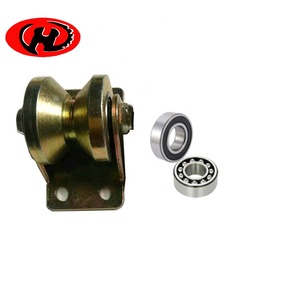 Best Selling Heavy Duty Duurzaam Geel Golden Zink Coating <span class=keywords><strong>V</strong></span> U Groove Gate Track Schuifpoort <span class=keywords><strong>Roller</strong></span> Wielen - Product Image 3