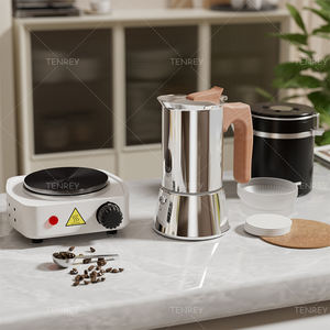 Tenrey 2 <span class=keywords><strong>tasses</strong></span> 4 <span class=keywords><strong>tasses</strong></span> <span class=keywords><strong>6</strong></span> <span class=keywords><strong>tasses</strong></span> Moka Pot Cafetière expresso en acier inoxydable Percolateur de cuisinière - Product Image 3