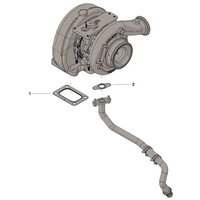 Kit de turbocompresseur Cummins authentique, numéro de pièce 2881754 4027309 4956096 G5321686 4034250 4309105 5452090 5454641F
