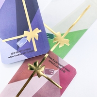 Sacs en papier kraft blanc écologiques en gros avec logo personnalisé, pochettes à cordon pour bijoux, emballages de décorations de Noël