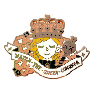 Broche esmaltado de imitación de Reina Horsewoman, insignia de Metal femenina independiente feminista, mochila para novias, ropa, insignia de tela, Pin - Product Image 1