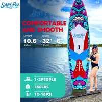 Planche de paddle gonflable 10'6" Dreamy Fantasy au design artistique onirique ISUP pour les passionnés de créativité et la collection Boutique