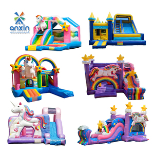 <span class=keywords><strong>Castillo</strong></span> Inflable para Niños con Tobogán, Casa <span class=keywords><strong>de</strong></span> Brinco Inflable para Exteriores, Parque Infantil Inflable para Alquiler en Fiestas y Eventos - Product Image 2