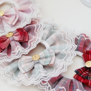 Joysing Multi-colore fiocco Pet collo collo <span class=keywords><strong>in</strong></span> pizzo JK sciarpa d'acqua a scacchi <span class=keywords><strong>per</strong></span> <span class=keywords><strong>cani</strong></span> e gatti - Product Image 1