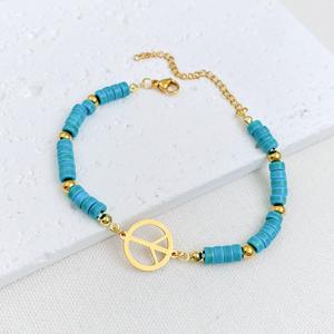 25 Modelos en Oferta, Pulsera de Acero Inoxidable con Colgante de Jesús Sonriente, Árbol de la Vida y Rosa, Chapado en Oro de 18k - Product Image 3