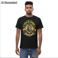 2025 venta al por mayor cuello redondo Rasta ropa verano Casual Jamaica gráfico camiseta
