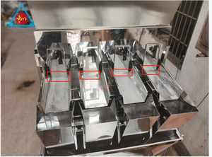 Pesée automatique de petits sacs de céréales, granulés de pop-corn, collation, frites, frites, garniture avec grande trémie - Product Image 3