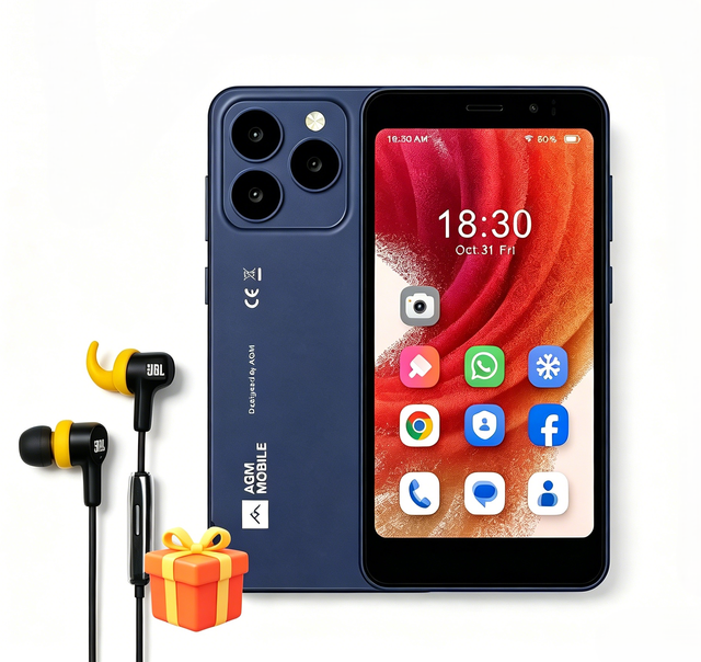 AGM N2 Global Dual Card Android 16 Smartphone 4.96 Inch LTE Display Octa Core 3+32GB 3000mAh Battery OEM Brand New Mobile