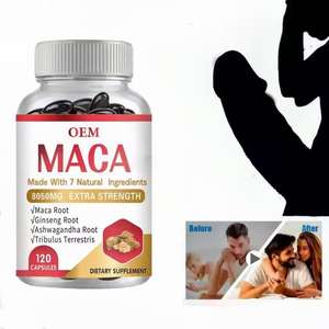 Op Maat Gemaakte Formule Krachtige Zwarte Maca-Capsules-Bulk Groothandel Voor De Gezondheid Van Mannen En De Vitaliteit Verbeteren - Product Image 1