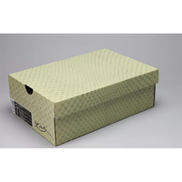 Boîte à chaussures personnalisée avec logo imprimé et poignée, boîte pliable en carton ondulé, boîte d'emballage portable pour chaussures et vêtements