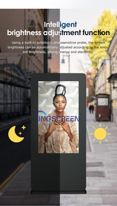 Ingscreen độ sáng cao IP65 không thấm nước ngoài trời <span class=keywords><strong>LCD</strong></span> quảng cáo ánh sáng mặt trời có thể đọc được biển báo cho đường phố bãi đậu xe hoạt hình - Product Image 3