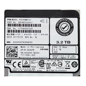 8RC8K 08RC8K Dexx 3.2TB SAS 12Gbps SSD de Uso Mixto de 2.5 Pulgadas, SSD de 2.5 Pulgadas con Conexión en Caliente para Servidor PowerEdge - Product Image 2