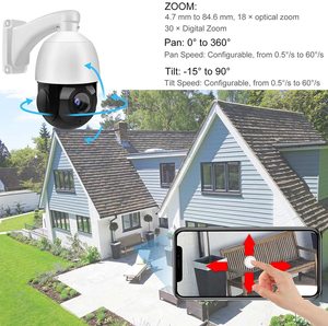 Tự động theo dõi tương thích HIK 5MP 8MP IR 4.5 "30x Zoom <span class=keywords><strong>PTZ</strong></span> máy ảnh IP66 VANDAL-proof 48V PoE Speed Dome Camera - Product Image 5