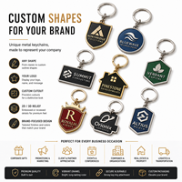 Porte-clés personnalisé en alliage de zinc avec emblème de marque – Cadeau d'entreprise sur mesure pour conférences et salons professionnels