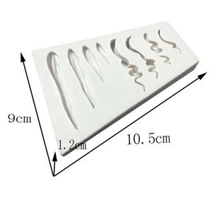 Homesun poupée cheveux Silicone Fondant gâteau décor moule Sugarcraft chocolat cuisson moule bricolage outil de coiffure - Product Image 2