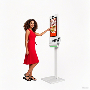 Alihh Bestsellers Kiosque intérieur à écran tactile de 27 pouces Machine de paiement <span class=keywords><strong>Windows</strong></span> <span class=keywords><strong>10</strong></span> avec SDK Floor Standing World Order - Product Image 1