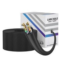 SIPU Cat 6 kabel LAN kabel jaringan UTP kualitas tinggi dengan jaket PVC kabel Ethernet BC tembaga stok tersedia