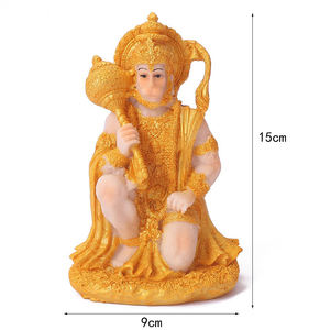 風水像レジンヒンドゥーモンキー神像ハヌマーン彫刻東南アジア仏置物タイ寺院飾り - Product Image 5