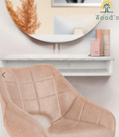 Station de salon de coiffure moderne en bois, 1 pièce, à montage mural, faible quantité minimale de commande