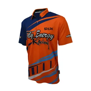 Wholesale Pit Crew Shirt Racing Shirt Customized Design Low Moq Sublimated Racing Polo Shirts