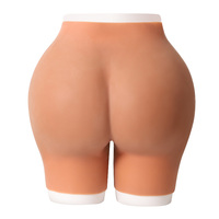 4XL Plus La Taille Grandes Hanches Silicone Rembourré Culotte Épaisse Fesses Femmes Faux Bum Ouvert Entrejambe pour Sexy Fille Afrique Femme