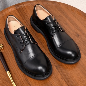 New Design Plus Size Breathable <b>Men</b> Formal <b>Dress</b> Shoes Cowhide Genuine Leather Oxfords for Business Casual Occasions - Product Image 2