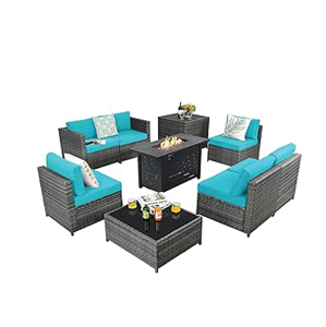 <b>Space</b> <b>Saving</b> Design Outdoor PE Rattan <b>Dining</b> <b>Set</b> Wicker Furniture Cube <b>Set</b> With Removable Waterproof Cushions For Garden - Product Image 1