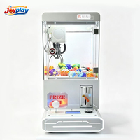 Joyplay Mini machine à griffes à monnayeur, blanche, pour petits jouets en peluche, machine de jeu d'arcade pour enfants