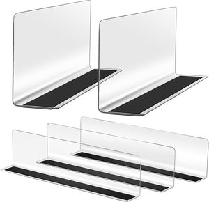 Diviseur d'étagère de supermarché Hookei à prix compétitif, en forme de L, transparent, en PVC et PET - Product Image 4