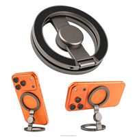 Support de téléphone magnétique puissant N54 pour bureau, double aimant, fonction fidget spinner, en alliage d'aluminium flexible et pliable