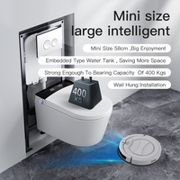 Toilette intelligente moderne Bidet électrique intelligent WC avec conception de mur intérieur caractéristique automatique