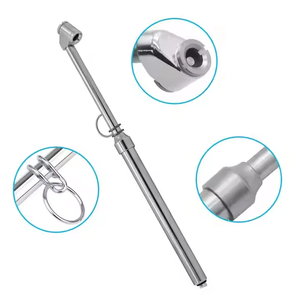 Manómetro de Presión de Neumáticos de Aleación de Aluminio con Cabeza de Aleación de Zinc de 30 cm, Accesorio Compacto para Automóvil para una Medición Precisa de PSI - Product Image 6