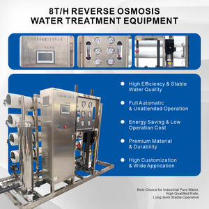 Système de filtration d'eau par osmose inverse industrielle 8T pour la production alimentaire et la transformation des boissons - Product Image 1
