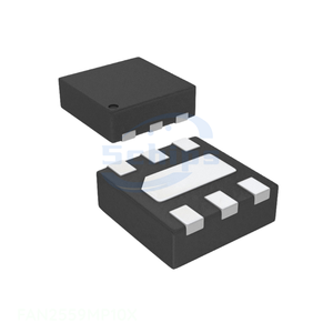 6 VDFN Exposed Pad IC REG LINEAR 1V 180MA 6MLP FAN2559MP10X Power Management (PMIC) Electronic Component Distributor BOM IC In S - Product Image 1