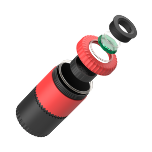 Digital Screen <b>Herb</b> <b>Grinder</b> Plastic Rolling Pin Dispenser Vaporizer Accessory Red Black - Product Image 2