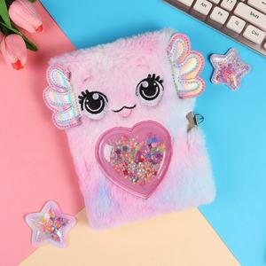 สมุดบันทึกไดอารี่ A5 แบบผ้ากำมะหยี่ น่ารัก สำหรับสาวๆ แฟนคลับ BTS พร้อมกุญแจล็อค แบบเย็บก้นห่วง - Product Image 4