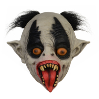 Atacado assustador de halloween látex popular realista alta qualidade, 2022 halloween máscara de palhaço