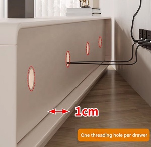 <span class=keywords><strong>JYN</strong></span> Meuble TV français à coin arrondi Armoire courte Table basse Combinaison Meuble TV Armoire - Product Image 6
