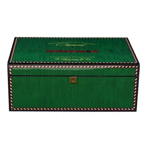 Custom Logo Wholesale Spanish Cedar Wood Cigar Humidor Box Case Cigar Cabinet Humidor Large Cigar Accessories