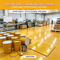Résine époxy jaune tartrazine, revêtement liquide pour sols en sable coloré, écologique, séchage rapide, imperméable, antidérapant, intérieur/extérieur, béton