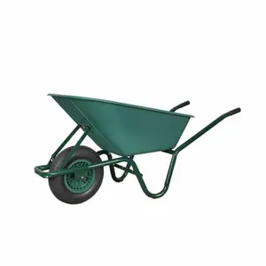 高品质绿色塑料桶花园手推车