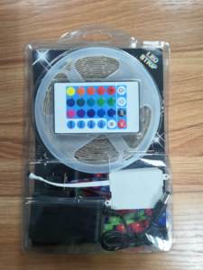 Dải Đèn <span class=keywords><strong>Led</strong></span> 16.4ft 2835 54D Đèn Đổi Màu Đồng Bộ <span class=keywords><strong>Rgb</strong></span> Thông Minh Điều Khiển Bằng Ứng Dụng Và 24 Phím Đèn <span class=keywords><strong>Led</strong></span> Từ Xa - Product Image 2