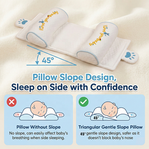 Almohada con Forma de Cabeza Personalizada para Bebés de 0 a 12 Meses, Ancho Ajustable, Algodón Transpirable con Relleno de Mijo Natural - Product Image 3
