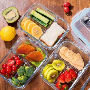 Verrerie faite à la machine couvercle <span class=keywords><strong>en</strong></span> bambou préparation repas congélateur sous vide boîte à lunch <span class=keywords><strong>en</strong></span> <span class=keywords><strong>verre</strong></span> allant <span class=keywords><strong>au</strong></span> four avec aspiration hermétique - Product Image 6