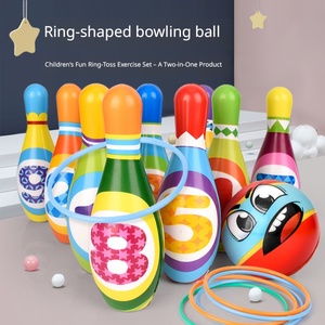 Ensemble <span class=keywords><strong>de</strong></span> bowling souple en PU pour enfants, jouet éducatif avec chiffres, <span class=keywords><strong>jeu</strong></span> interactif parent-enfant, sport d'intérieur et d'extérieur pour tout-petits, vente en gros - Product Image 2