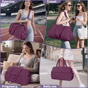 Sac de voyage grande capacité, sac de sport portable de haute qualité pour organiser les essentiels de voyage avec plaque de soutien anti-affaissement - Product Image 2