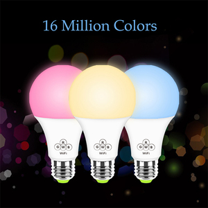 9W Google Assistant Alexa RGB Nhiều Màu <span class=keywords><strong>WiFi</strong></span> Từ Xa E26 E27 Bóng Đèn <span class=keywords><strong>LED</strong></span> Thông Minh - Product Image 5